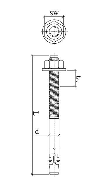 Greenhouse anchoring kit to a concrete base for Raindrop MD10